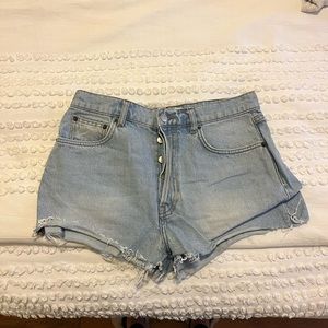 Reformation jean shorts